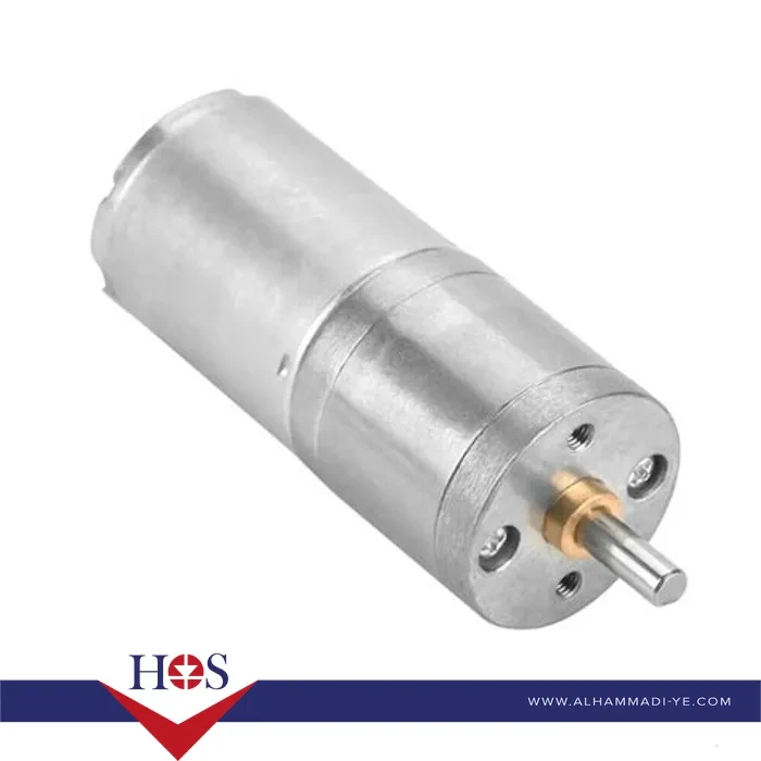 25GA-370 6V DC Gear Motor 77rpm/min جير موتور حديد