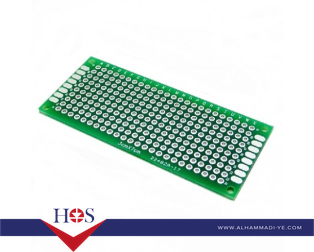 10-15cm-Universal-PCB-Prototype-Board-Single-Sided2.54mm-Hole-Pitch برده تجارب اخضر مخرم  10*15 سم