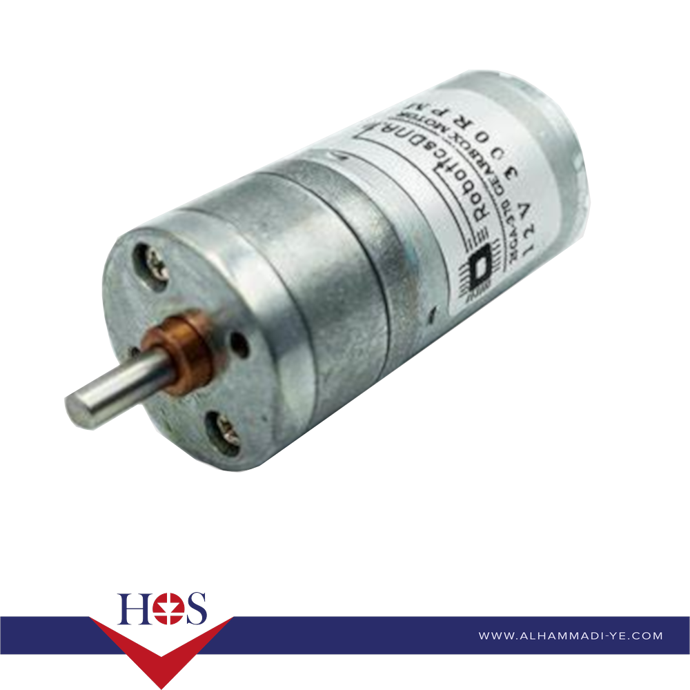 25GA-370 6V DC Gear Motor 77rpm/min جير موتور حديد