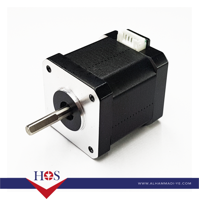 42HD8011-01  NEMA17 Stepper Motor 59mm Long, 1.5A with 500mm Cable ستيبر موتور
