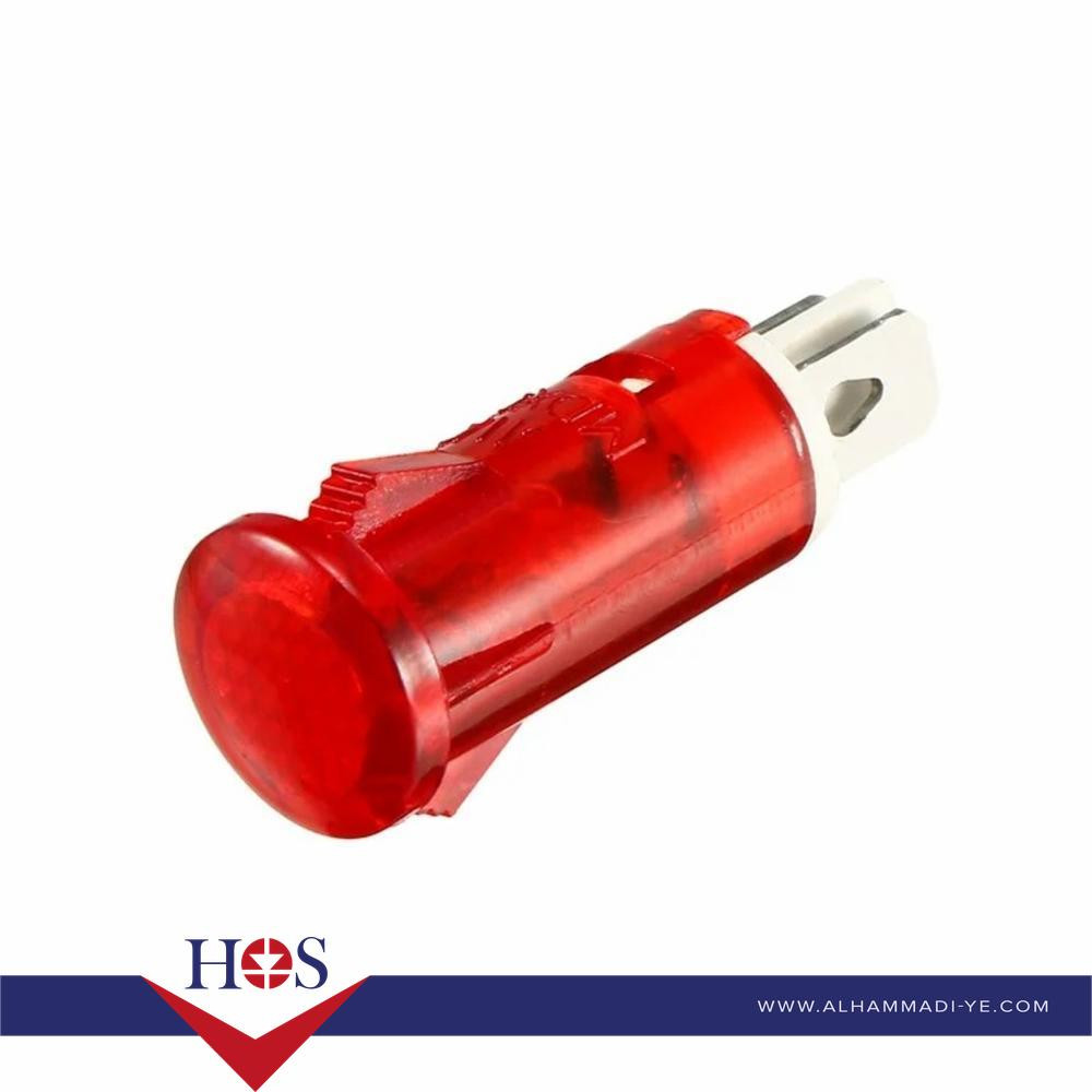 Red AC220V MDX-11A Butterfly Type Indicator Light MOQ100 لمبه إشاره طبلون احمر