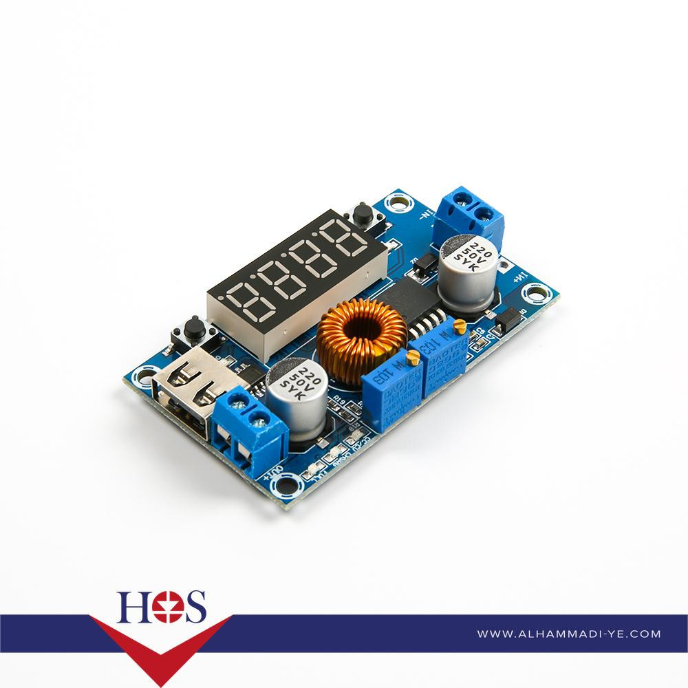 DC-DC XL4015 Adjustable Step-down Module 5A 75W with 4 Bits Digital Display Voltmeter خافض فولتية