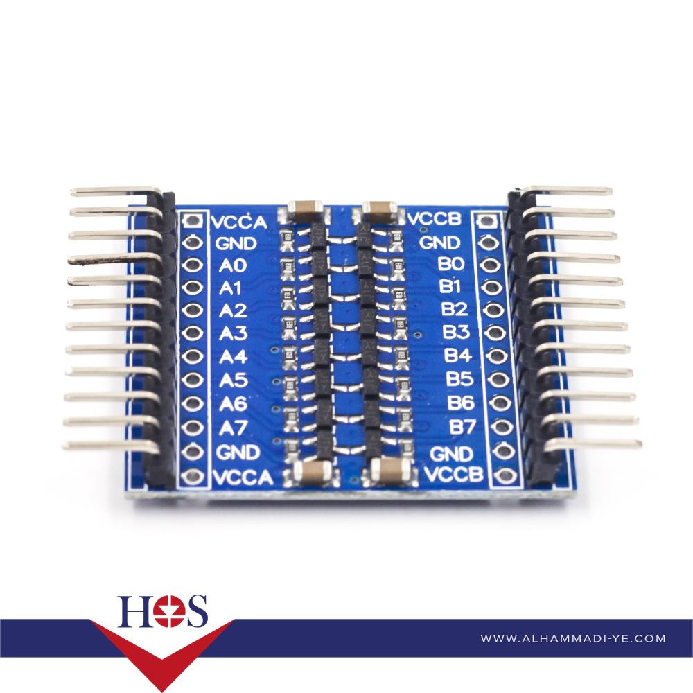 Raspberry Pi 8 channel Level Switching Module 3.5V to 5V IO Two-way Transfer برده تحويل فولتيه كبير من 3.5 فولت الي 5 فولت