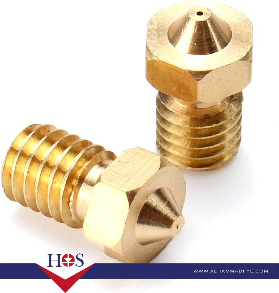 V5 V6 M6 Thread Brass Nozzle UM Compatible: 1.75+0.2 نوزل