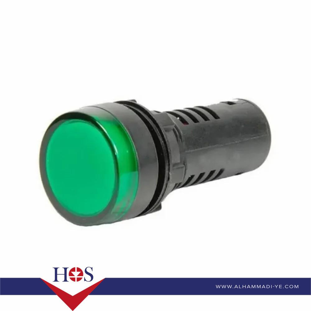 Green AC220V 16mm AD16-16E LED Power Pilot Signal Light Lamp MOQ10 لمبه اشاره طبلون اخضر