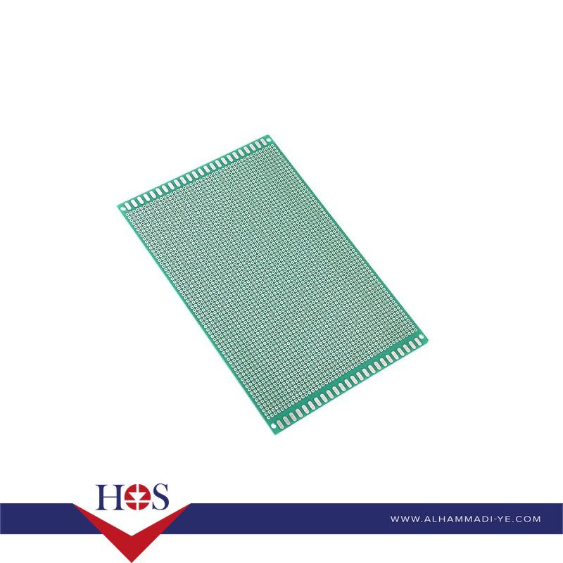 18-30cm-Universal-PCB-Prototype-Board-Single-Sided2.54mm-Hole-Pitch برده تجارب اخضر مخرم 18*30 سم
