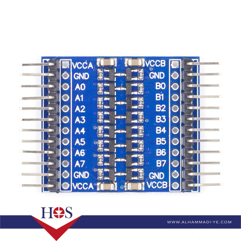 Raspberry Pi 8 channel Level Switching Module 3.5V to 5V IO Two-way Transfer برده تحويل فولتيه كبير من 3.5 فولت الي 5 فولت