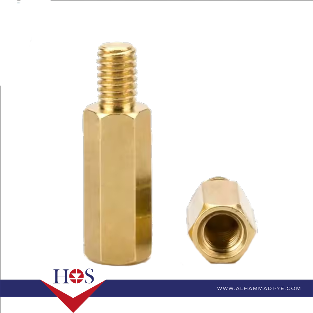M3*11+6MM Brass Hexagon Copper Stud قواعد تثبيت برد