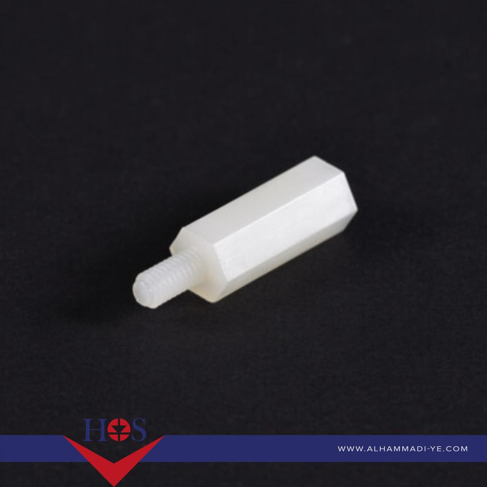 M3*30+6mm Nylon Standoff قواعد تثبيت برد ابيض