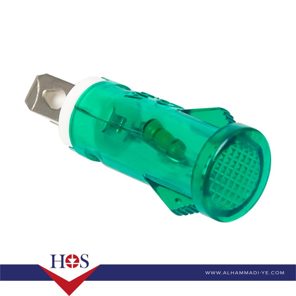 Green AC220V MDX-11A Butterfly Type Indicator Light MOQ100 لمبه إشاره طبلون اخضر