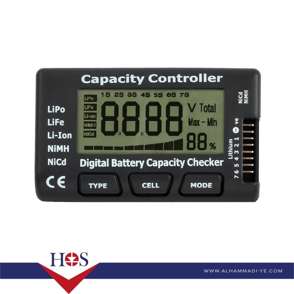 CellMeter-7 Digital Battery Capacity Tester Battery Checker Controller LCD for LiPo Life Li-ion NiMH Nicd