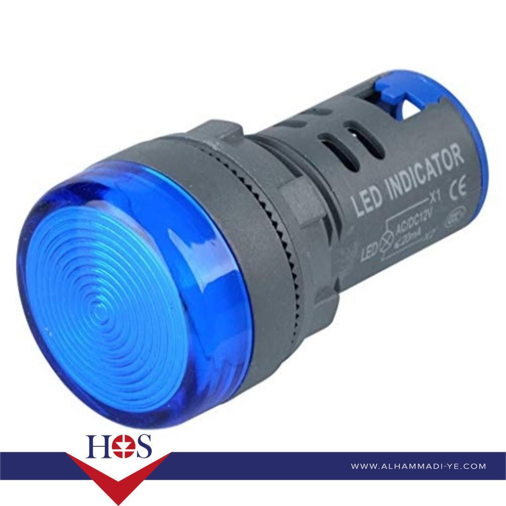 Blue AC220V 16mm AD16-16E LED Power Pilot Signal Light Lamp MOQ10 لمبه اشاره طبلون ازرق