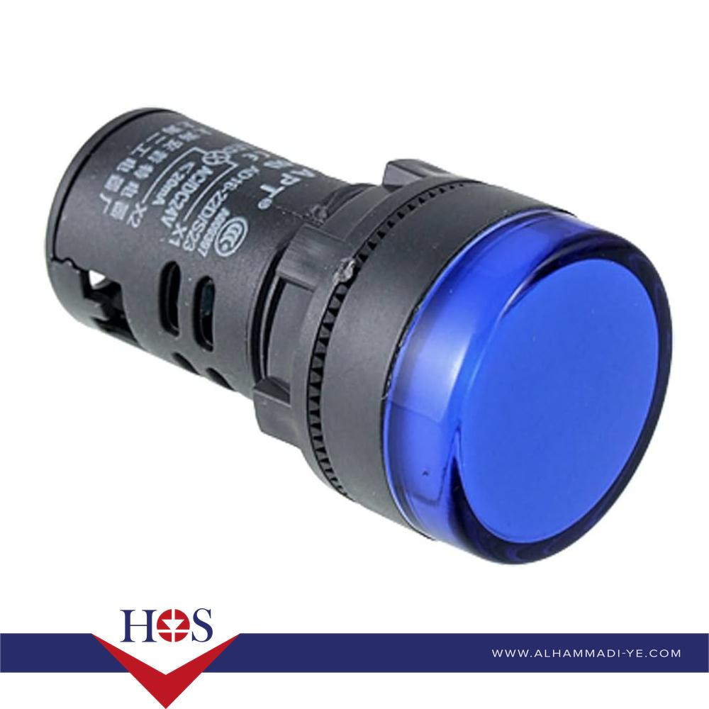 Blue AC/DC12V 16mm AD16-16E LED Power Pilot Signal Light Lamp MOQ10 لمبه اشاره طبلون ازرق