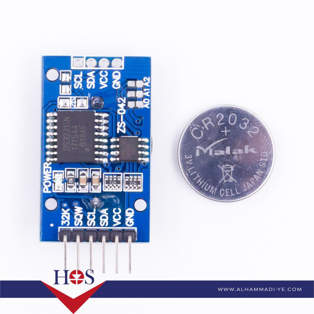 DS3231 AT24C32 وحدة حفظ الوقت والتاريخ