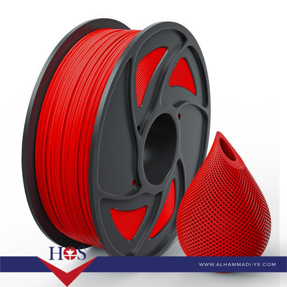 Anet-Fire-Engine-Red--PLA-filament  1KG/Roll  فلمنت خمري رول / 1كجم